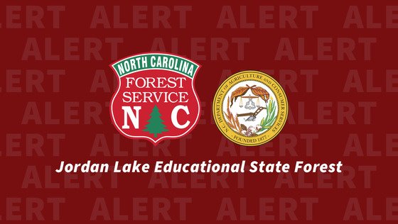 Jordan Lake Educational State Forest Burn Warning