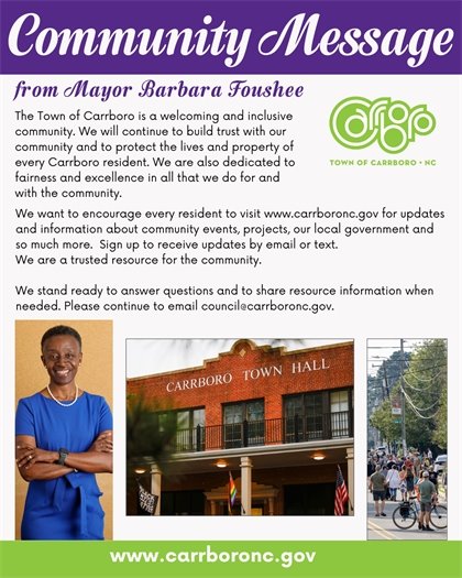 Message from Mayor Foushee 