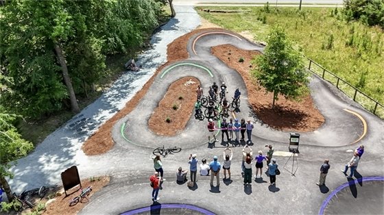 Pump Track Ribbon Cutting
