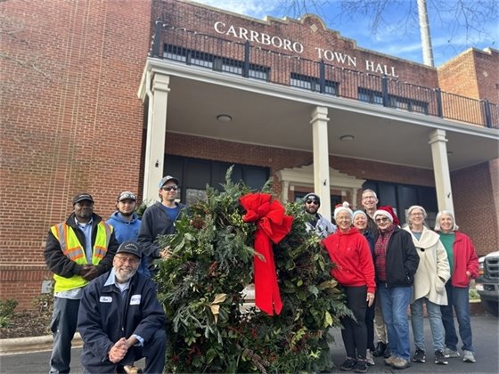 Wreaths at Town Hall 1