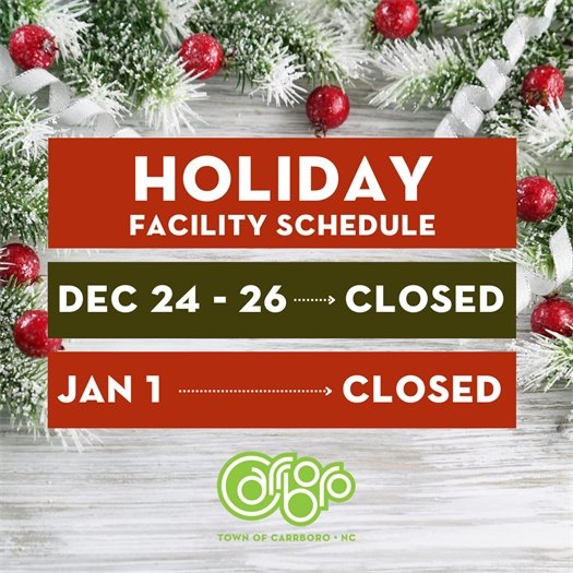 Holiday Facility Schedule