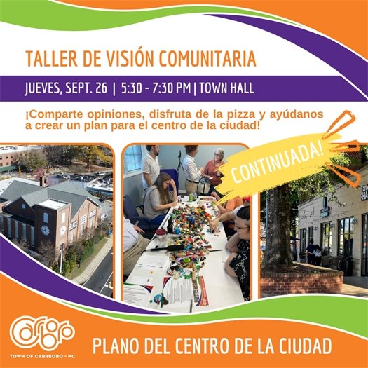 Downtown Area Plan Visioning Workshop Spanish