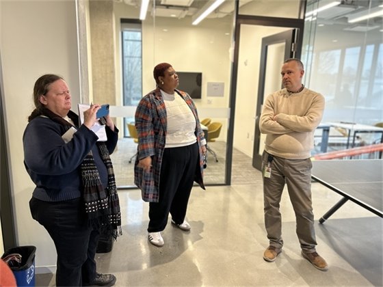 Reporters visit to the Drakeford Library Complex