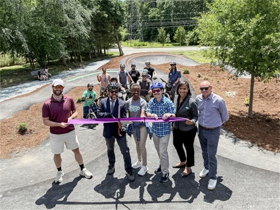 Pump Track Ribbon Cutting