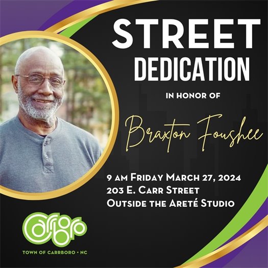 Street Dedication in Honor of Braxton Foushee