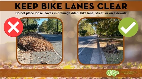 Keep bike lanes clear