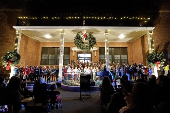 Town Hall at the Tree Lighting