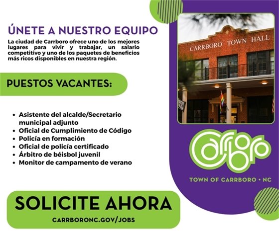 We are hiring - in spanish