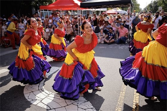 Dancers at Latin American Festival