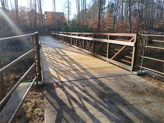 Pedestrian bridge over Bolin Creek