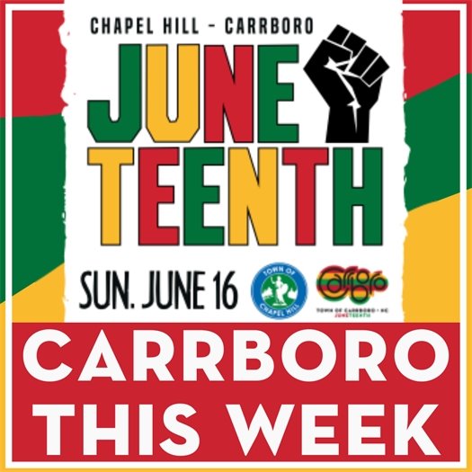 Juneteenth 2024 Graphic: red, green and yellow background 