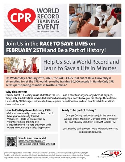 CPR World Record Day - details in story below