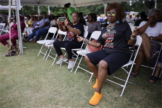 Community enjoying the 2024 Juneteenth Celebration