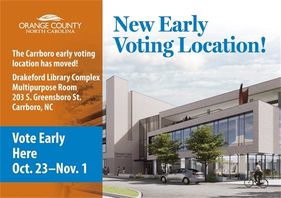 New Early Voting Location: The Drakeford Library Complex
