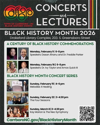 Black History Month list of programs