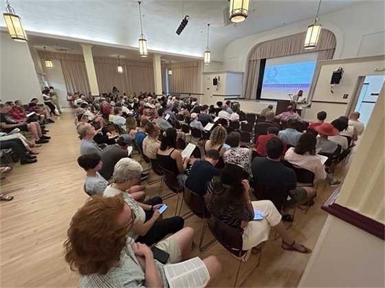 Frederick Douglass Reading Crowd