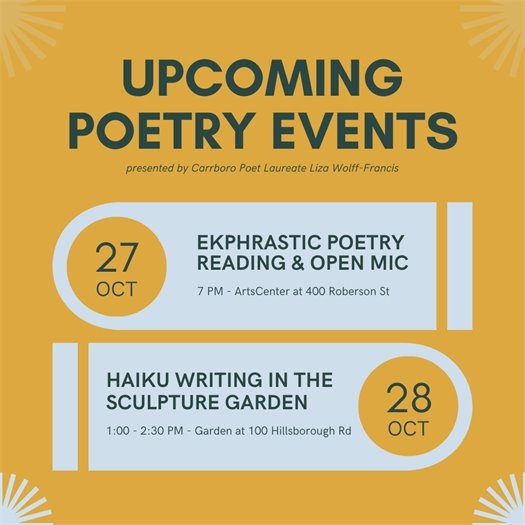 Poetry Events Oct 2023