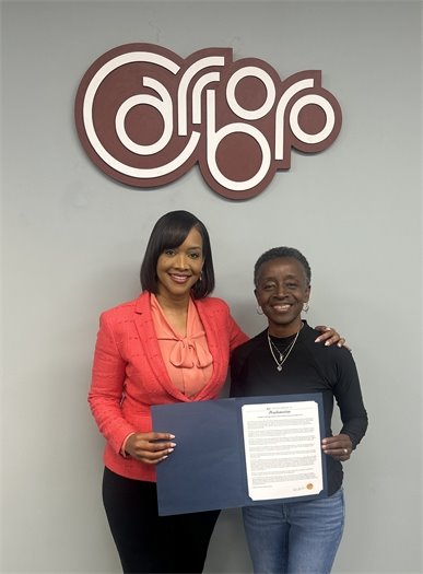 Women's History Month Proclamation: Town Manager Patrice Toney and Mayor Barbara Foushee