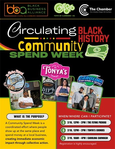 Black History Month Spend Week Flyer