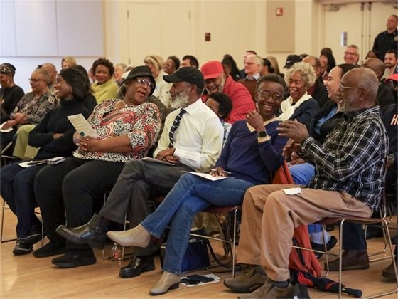 Braxton Foushee Street Dedication crowd enjoying the event
