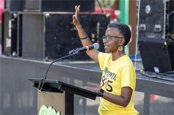 Mayor Foushee at Juneteenth