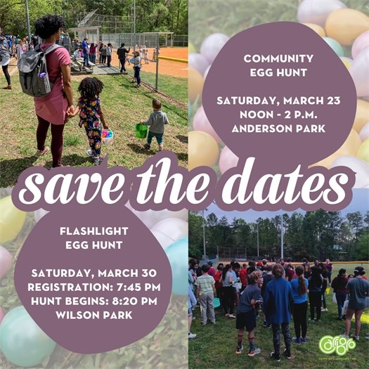 save the dates: egg hunt