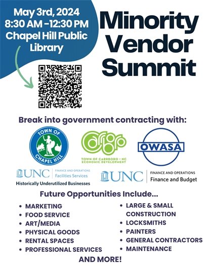 Flyer for the 2024 Minority Vendor Summit