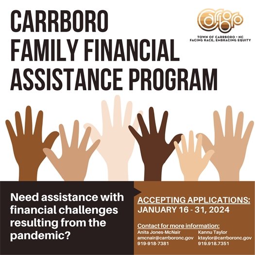 Carrboro Family Financial Assistance Program 2024