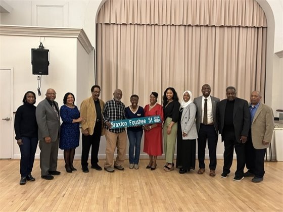 Braxton Foushee Street Dedication group photo