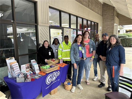 Carrboro in Motion Team in front of the Laundromat at Willow Creek