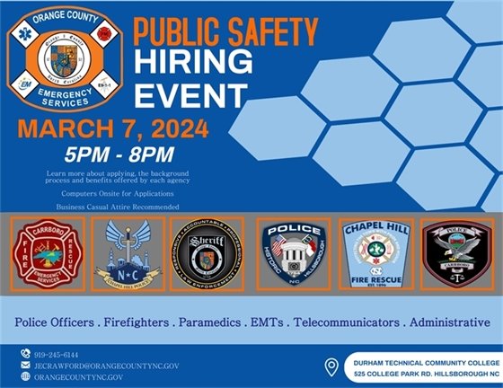Public Safety Hiring Event Flyer