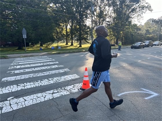 Carrboro 10K runner
