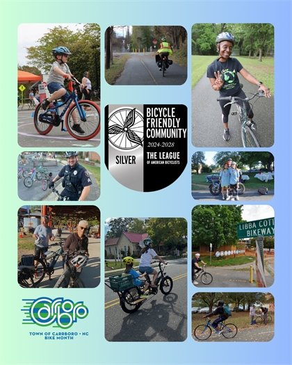 Bicycle Friendly Community Collage of Photos