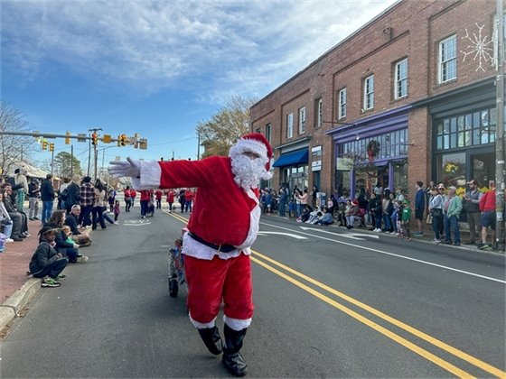 Santa from El Centro at the Holiday Parade