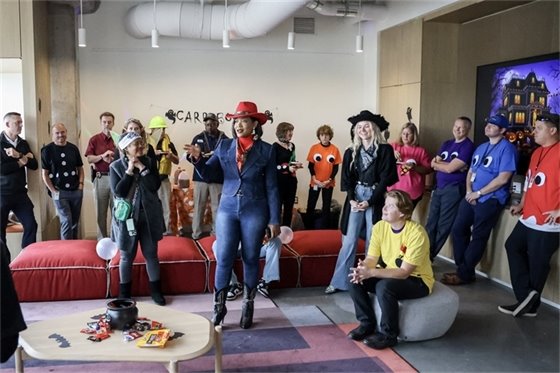 Staff halloween party