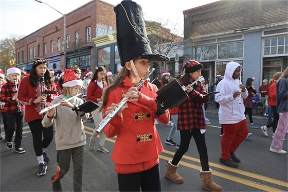 Marching Band at the Holiday Parade