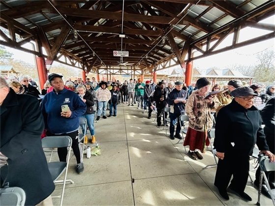 Manly McCauley Historical Marker Crowd