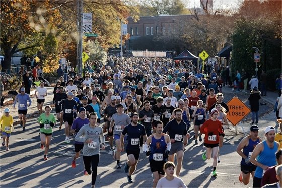 Runners in the Gallop and Gorge on Weaver St