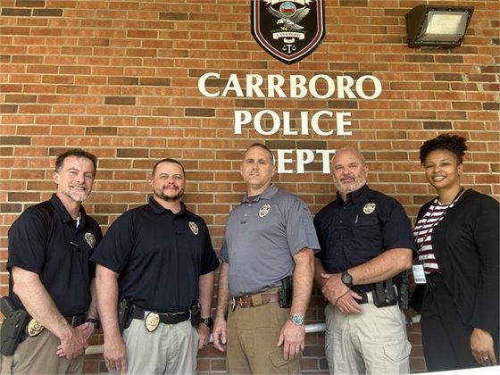 Carrboro Police Department leadership team 