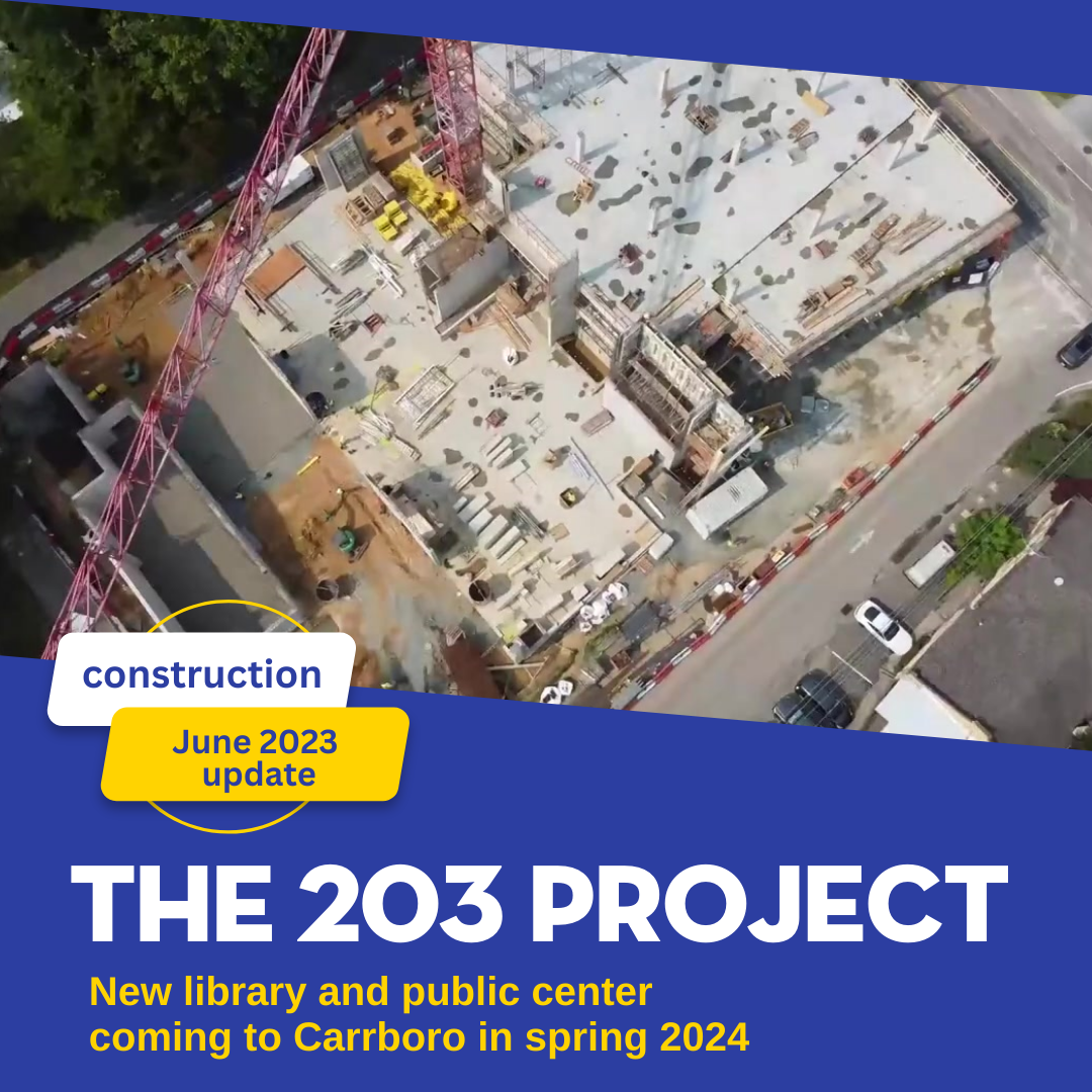 203 Project June Update - view from above of the construction site