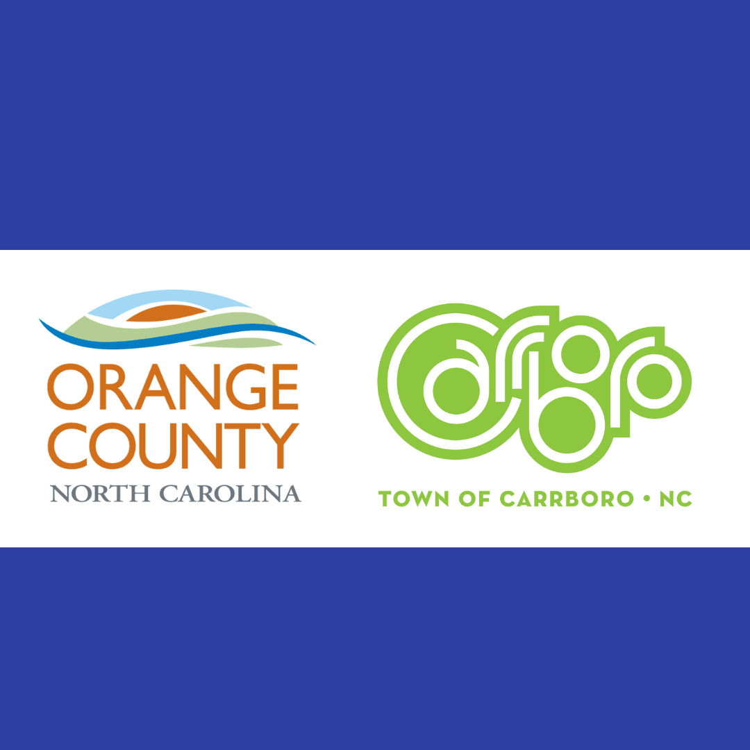 Orange County and Carrboro logos
