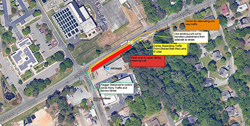 Traffic Control Plan for Jones Ferry Road 