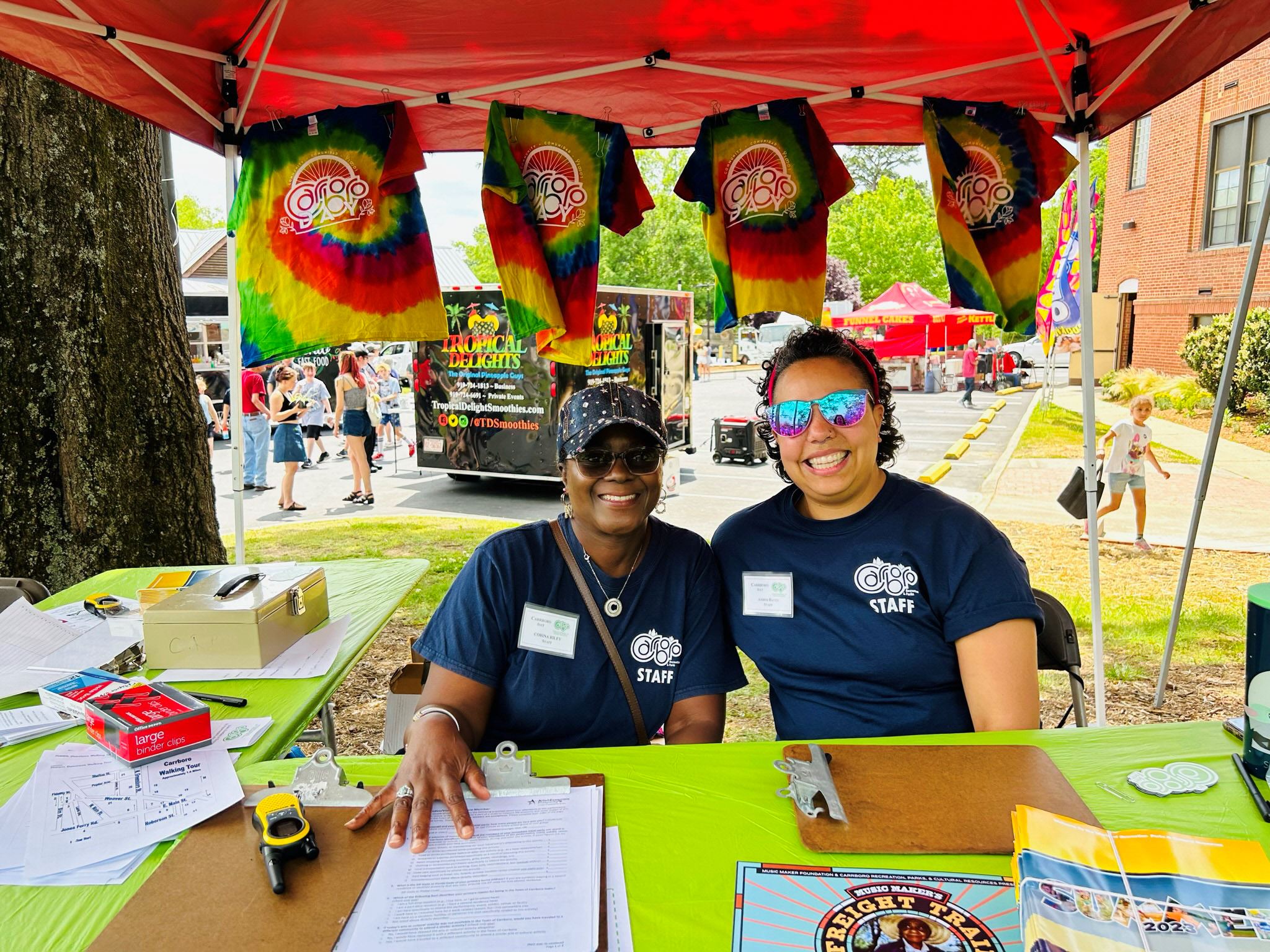 Carrboro Day information booth
