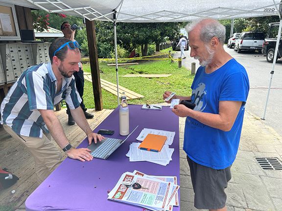 Planning Dept popup for Chantal survivors 