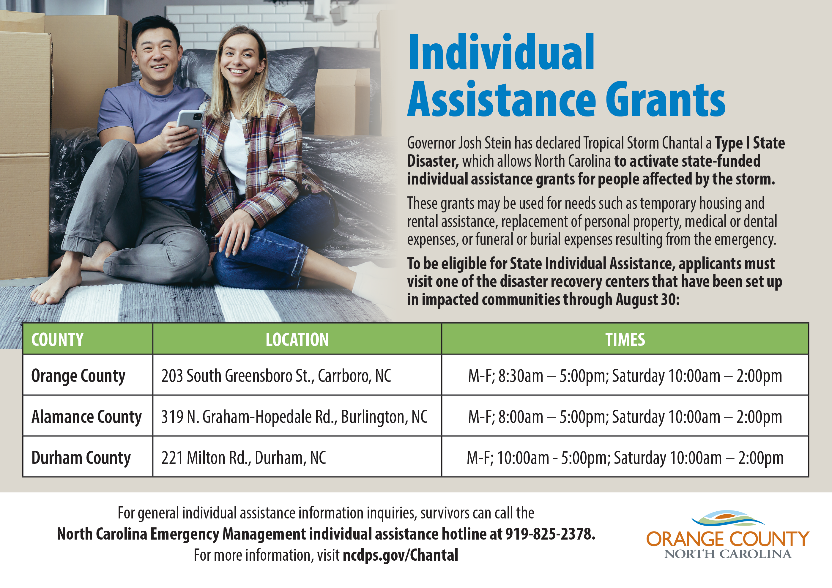 Individual Assistance Grants